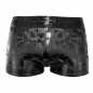 Mobile Preview: Latex Short SKULL HOLO black Laser Edition easy to dress